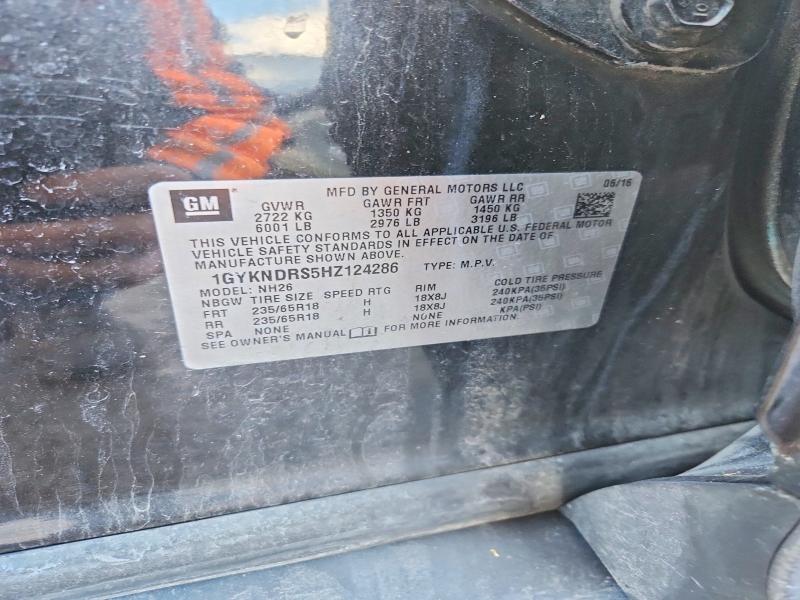 Aukcja sprzedaży 2017 Cadillac Xt5, vin: 1GYKNDRS5HZ124286, numer aukcji: 77312975