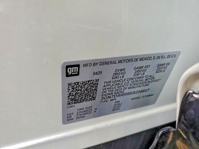 2025 Chevrolet Equinox Rs მანქანა იყიდება აუქციონზე, vin: 3GN7DSRR9SS216917, აუქციონის ნომერი: 76233195