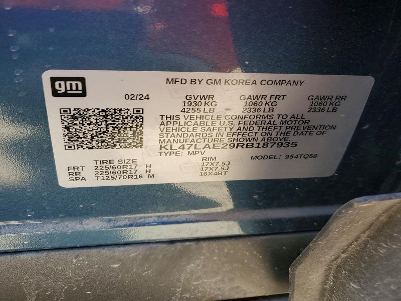 Aukcja sprzedaży 2024 Buick Envista Pr, vin: KL47LAE29RB187935, numer aukcji: 78827035
