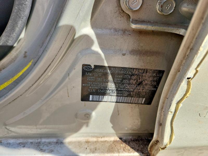 Продажа на аукционе авто 2017 Hyundai Elantra, vin: 5NPD84LF9HH198674, номер лота: 75663445