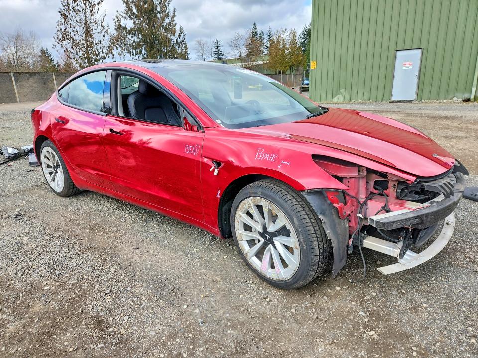 Продажа на аукционе авто 2022 Tesla Model 3, vin: 5YJ3E1EA8NF369820, номер лота: 79088625
