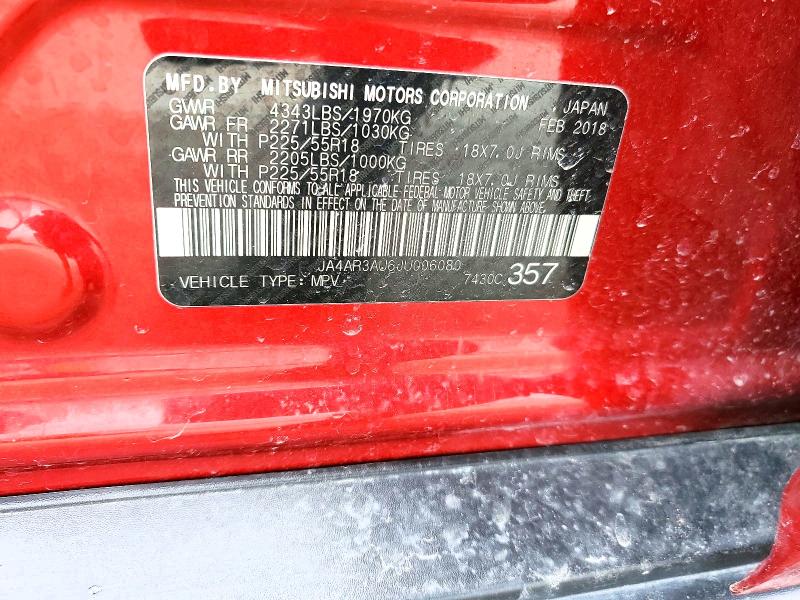 Продаж на аукціоні авто 2018 Mitsubishi Outlander Sport, vin: JA4AR3AU6JU006080, номер лоту: 78449035