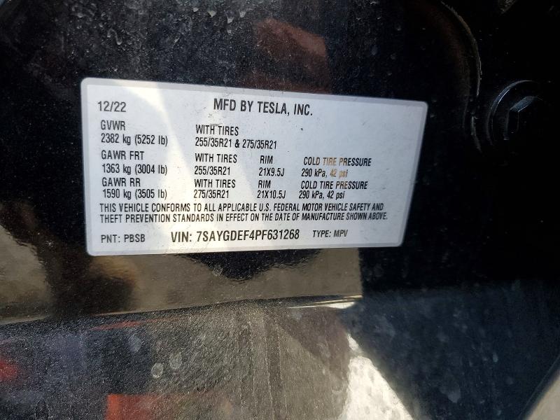 Aukcja sprzedaży 2023 Tesla Model Y, vin: 7SAYGDEF4PF631268, numer aukcji: 76735465