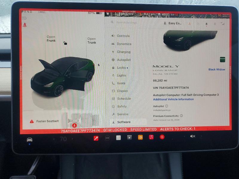 Aukcja sprzedaży 2023 Tesla Model Y, vin: 7SAYGAEE7PF773474, numer aukcji: 75533325