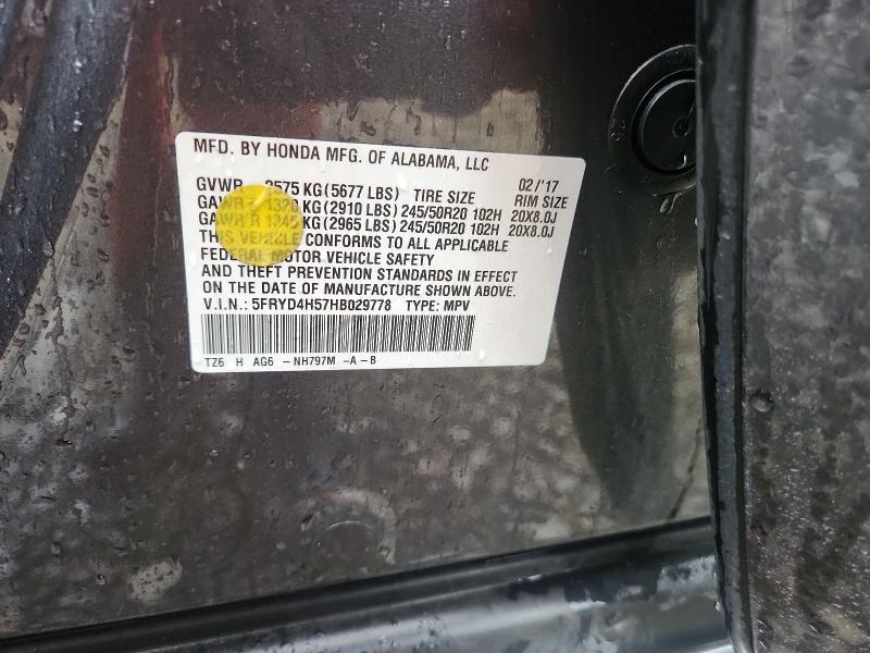 Aukcja sprzedaży 2017 Acura Mdx, vin: 5FRYD4H57HB029778, numer aukcji: 77900315