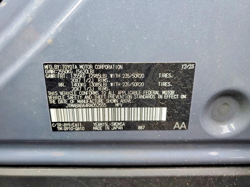 Продажа на аукционе авто 2024 Subaru Solterra, vin: JTMABABA4RA052555, номер лота: 78987485