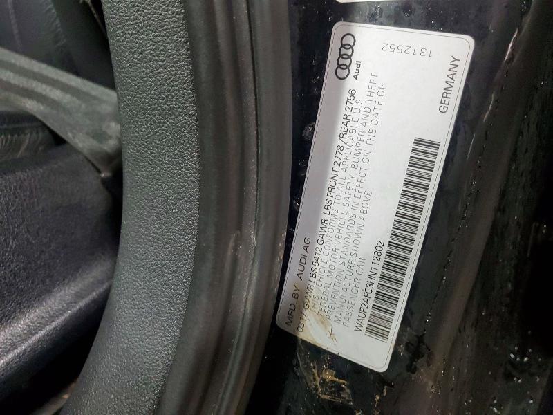 Aukcja sprzedaży 2017 Audi A6, vin: WAUF2AFC3HN112802, numer aukcji: 78535965