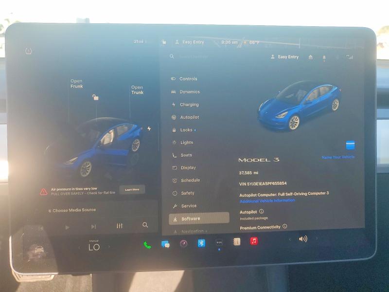 76247815 :رقم المزاد ، 5YJ3E1EA5PF655854 vin ، 2023 Tesla Model 3 مزاد بيع
