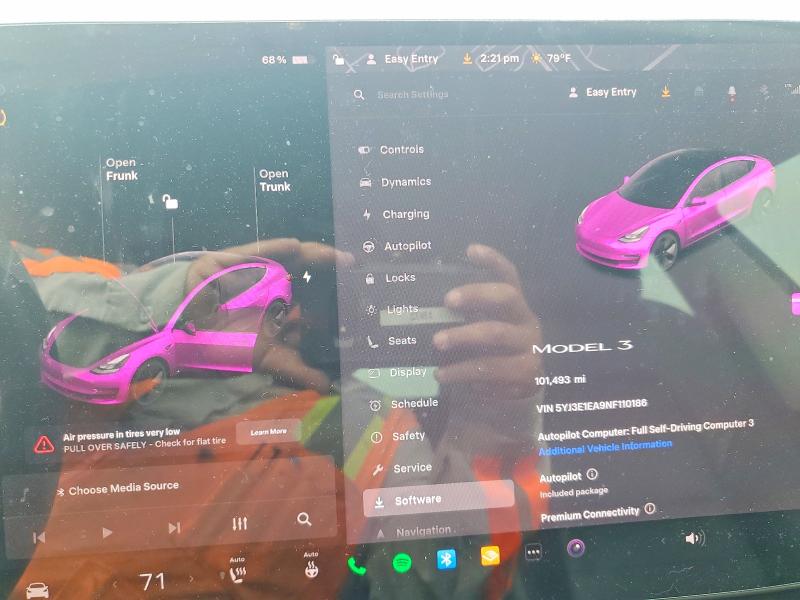 Продаж на аукціоні авто 2022 Tesla Model 3, vin: 5YJ3E1EA9NF110186, номер лоту: 76439805