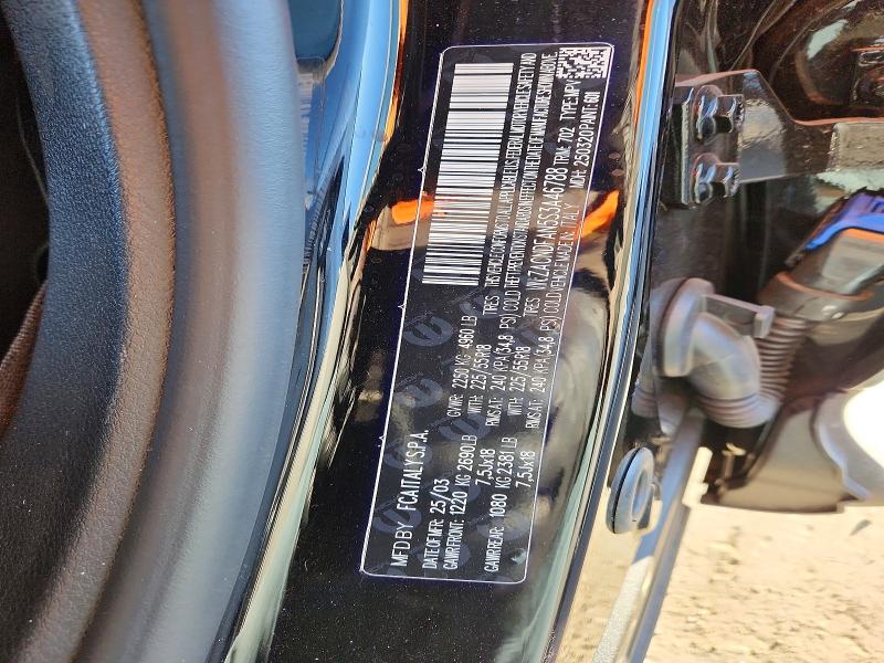 74851775 :رقم المزاد ، ZACNDFAN5S3A46788 vin ، 2025 Dodge Hornet مزاد بيع