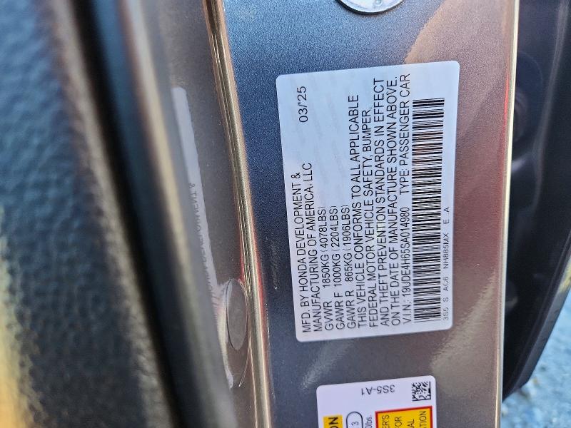 77559785 :رقم المزاد ، 19UDE4H65SA014980 vin ، 2025 Acura Integra مزاد بيع