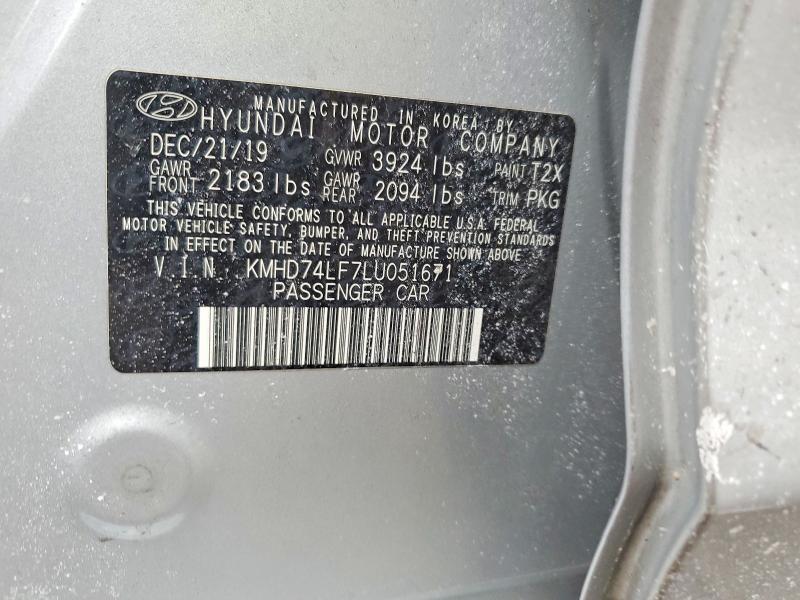 Продаж на аукціоні авто 2020 Hyundai 150, vin: KMHD74LF7LU051671, номер лоту: 76154315