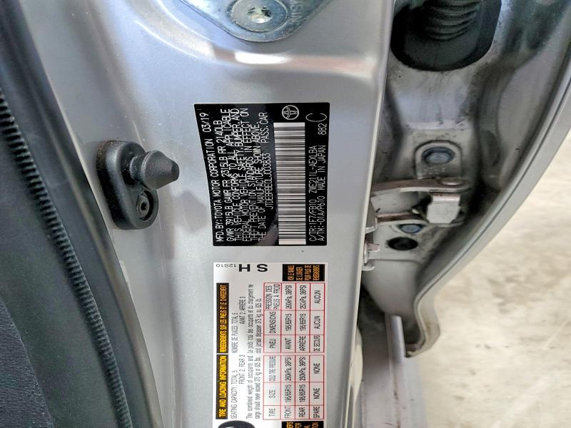 79195725 :رقم المزاد ، JTDEBRBE0LJ003833 vin ، 2020 Toyota Corolla Hybrid مزاد بيع