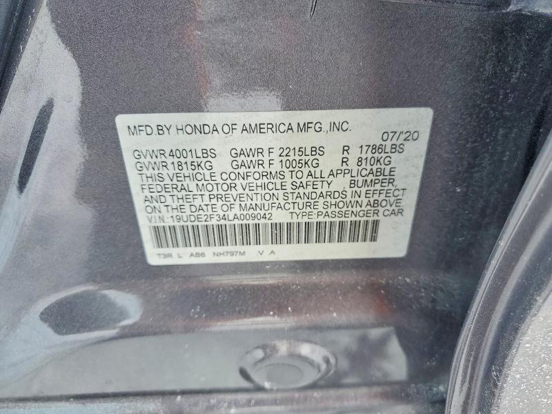 2020 Acura Ilx მანქანა იყიდება აუქციონზე, vin: 19UDE2F34LA009042, აუქციონის ნომერი: 45863246