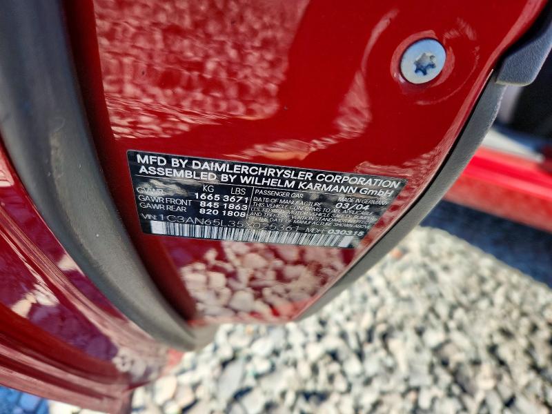 Продажа на аукционе авто 2005 Chrysler Crossfire, vin: 1C3AN65L35X025361, номер лота: 78416175