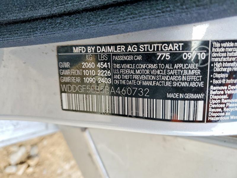 Aukcja sprzedaży 2011 Mercedes-benz C, vin: WDDGF5EB5BA460732, numer aukcji: 78336475