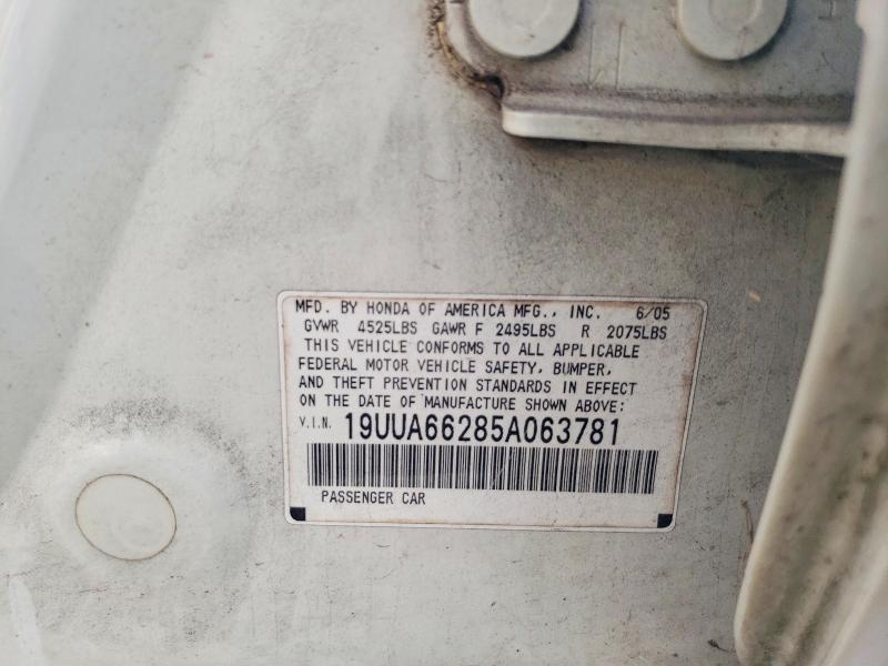 78231325 :رقم المزاد ، 19UUA66285A063781 vin ، 2005 Acura Tl مزاد بيع