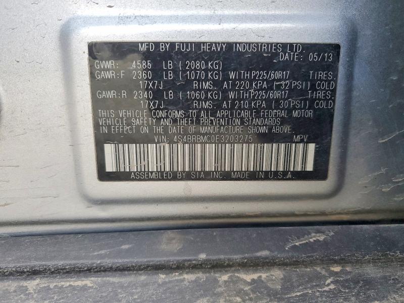 Продаж на аукціоні авто 2014 Subaru Outback, vin: 4S4BRBMC0E3203275, номер лоту: 76471435