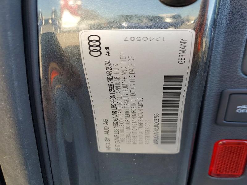 Aukcja sprzedaży 2018 Audi S4, vin: WAUC4AF45JA002756, numer aukcji: 78552345
