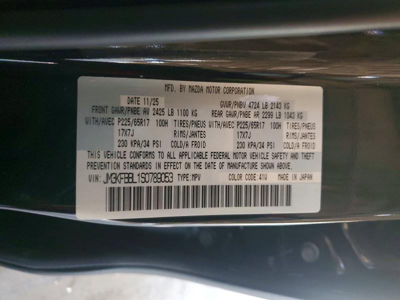 79056155 :رقم المزاد ، JM3KFBBL1S0789053 vin ، 2025 Mazda Cx-5 مزاد بيع