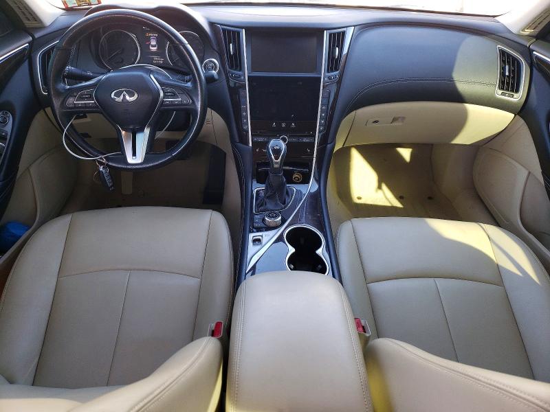 2018 Infiniti Q50 Luxe მანქანა იყიდება აუქციონზე, vin: JN1EV7AR7JM445751, აუქციონის ნომერი: 76543605