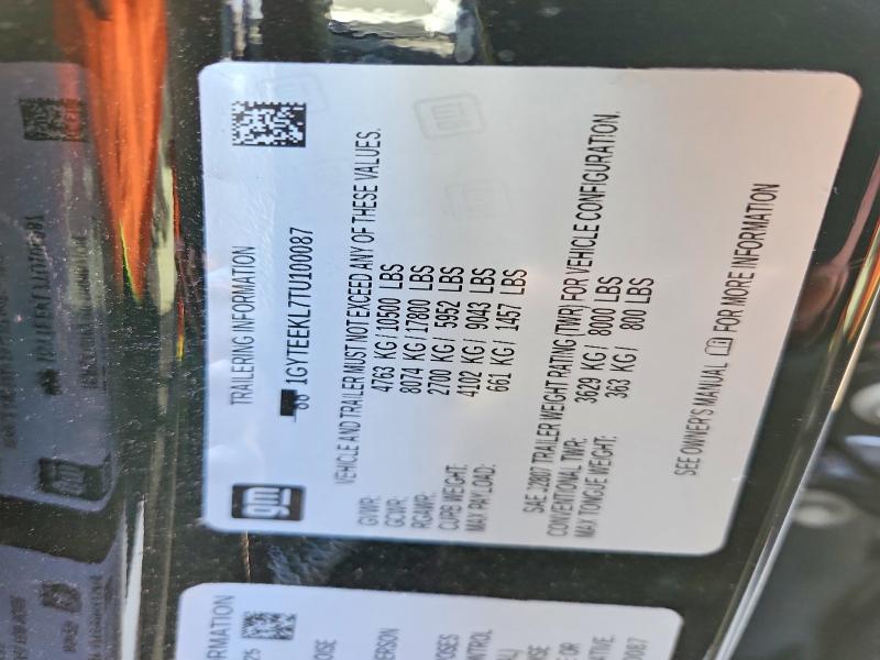 Aukcja sprzedaży 2026 Cadillac Escalade Iq, vin: 1GYTEEKL7TU100087, numer aukcji: 78877675