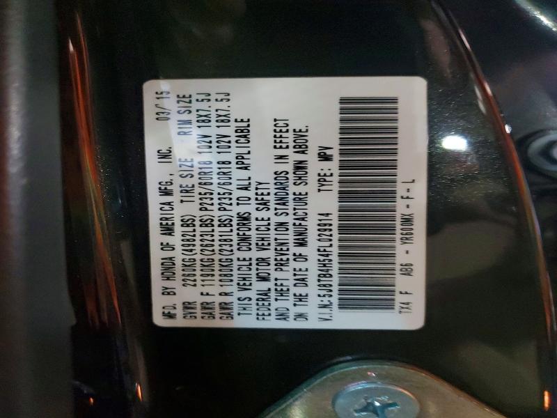 2015 Acura Rdx მანქანა იყიდება აუქციონზე, vin: 5J8TB4H54FL029914, აუქციონის ნომერი: 77228085