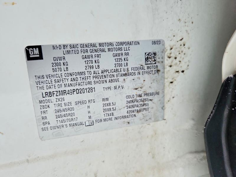 Продажа на аукционе авто 2023 Buick Envision, vin: LRBFZMR49PD201281, номер лота: 75380815