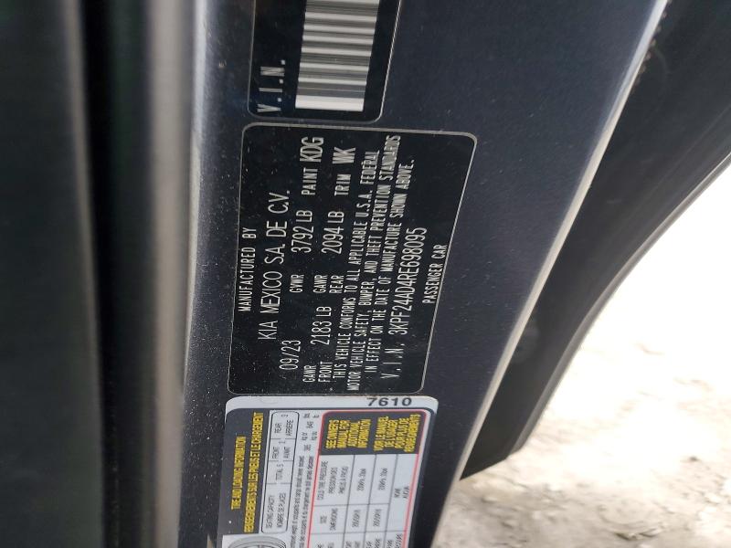 Aukcja sprzedaży 2024 Kia Forte, vin: 3KPF24AD4RE698095, numer aukcji: 76814555
