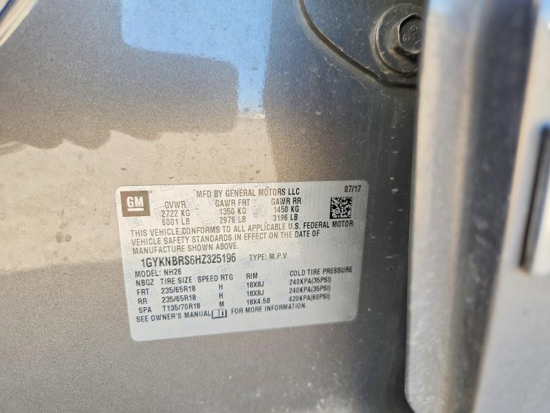 Продаж на аукціоні авто 2017 Cadillac Xt5, vin: 1GYKNBRS6HZ325196, номер лоту: 76628355