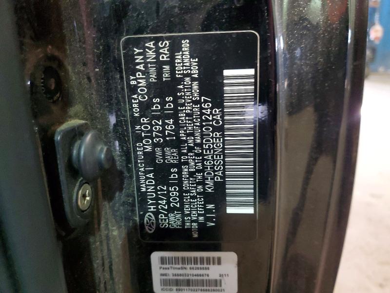 Aukcja sprzedaży 2013 Hyundai Elantra Coupe, vin: KMHDH6AE5DU012467, numer aukcji: 78648025