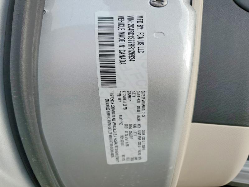 Продаж на аукціоні авто 2024 Chrysler Pacifica, vin: 2C4RC1S77RR126924, номер лоту: 77576965
