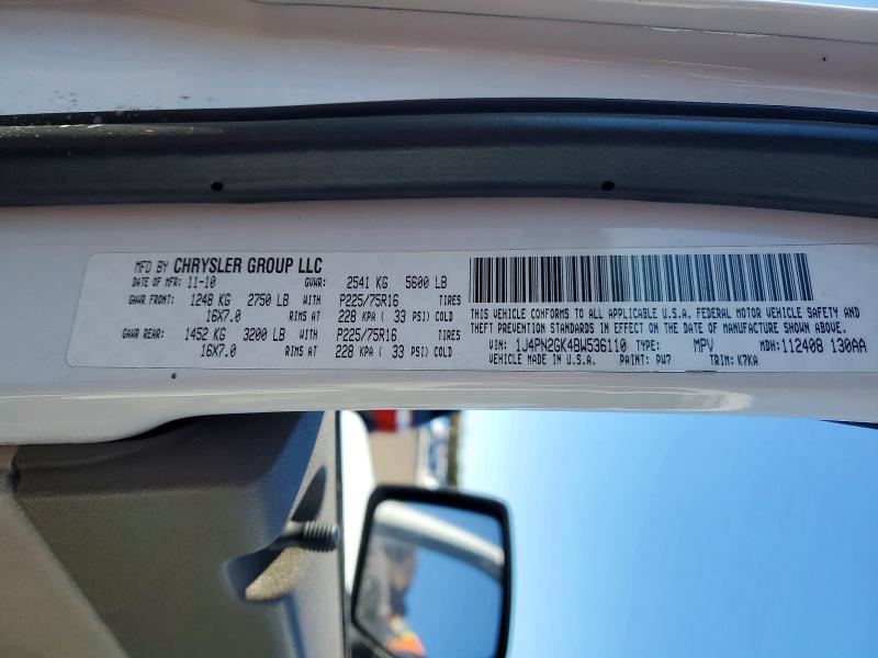 Aukcja sprzedaży 2011 Jeep Liberty, vin: 1J4PN2GK4BW536110, numer aukcji: 77291915