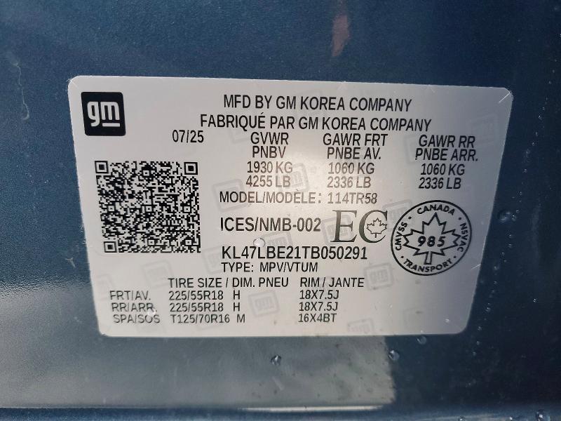 Продаж на аукціоні авто 2026 Buick Envista, vin: KL47LBE21TB050291, номер лоту: 78295605
