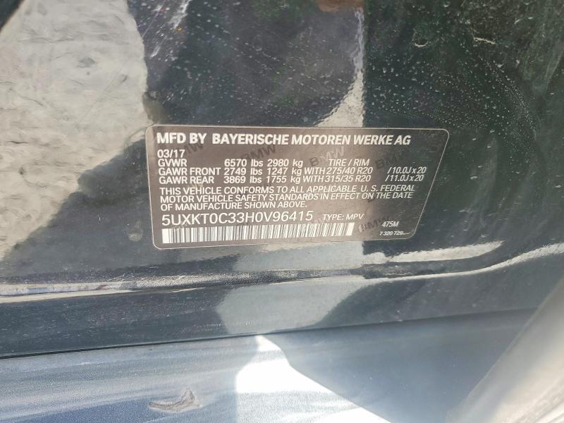 Продаж на аукціоні авто 2017 Bmw X5, vin: 5UXKT0C33H0V96415, номер лоту: 77702625