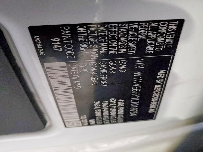 2020 Mercedes-benz Sprinter 2 მანქანა იყიდება აუქციონზე, vin: W1W4EBHY1LT019754, აუქციონის ნომერი: 75371055