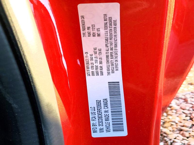 Aukcja sprzedaży 2024 Dodge Charger, vin: 2C3CDBCK5RR206562, numer aukcji: 78363455