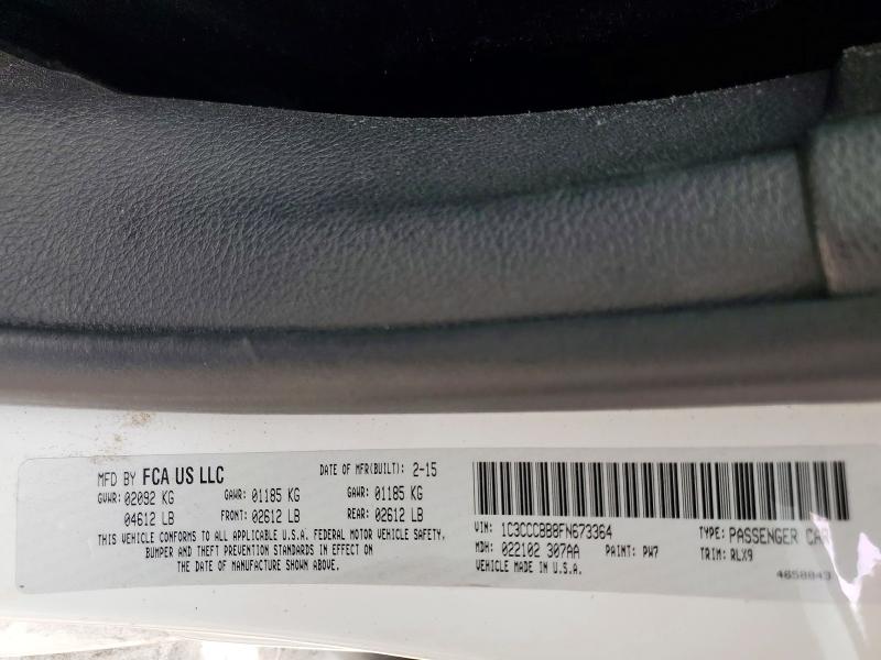 Продажа на аукционе авто 2015 Chrysler 200, vin: 1C3CCCBB8FN673364, номер лота: 77807025