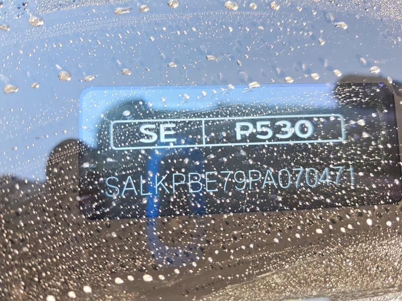 2023 Land Rover Range Rover მანქანა იყიდება აუქციონზე, vin: SALKPBE79PA070471, აუქციონის ნომერი: 75398825