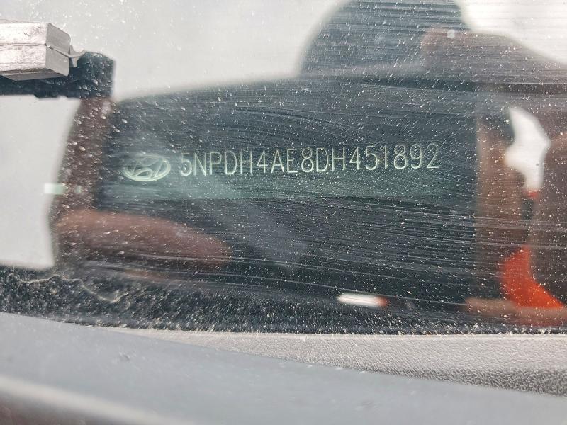 2013 Hyundai Elantra მანქანა იყიდება აუქციონზე, vin: 5NPDH4AE8DH451892, აუქციონის ნომერი: 78761225