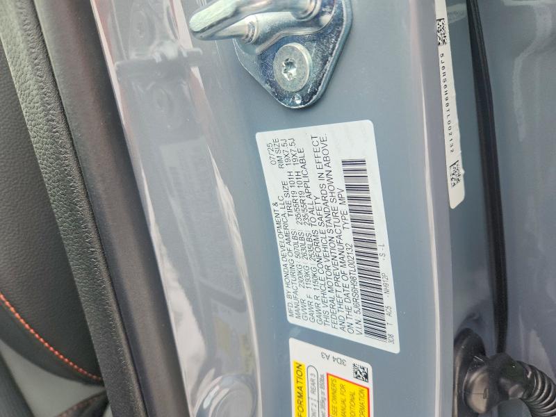 2026 Honda Cr-v მანქანა იყიდება აუქციონზე, vin: 5J6RS6H98TL002132, აუქციონის ნომერი: 75359325