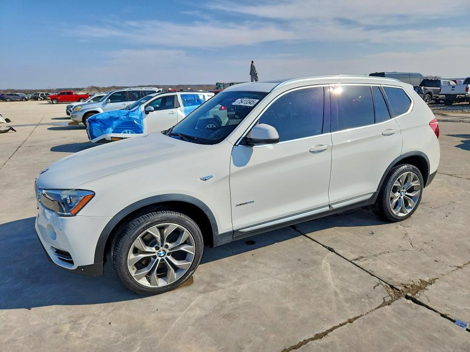 2017 Bmw X3 მანქანა იყიდება აუქციონზე, vin: 5UXWX9C55H0D97655, აუქციონის ნომერი: 75413345