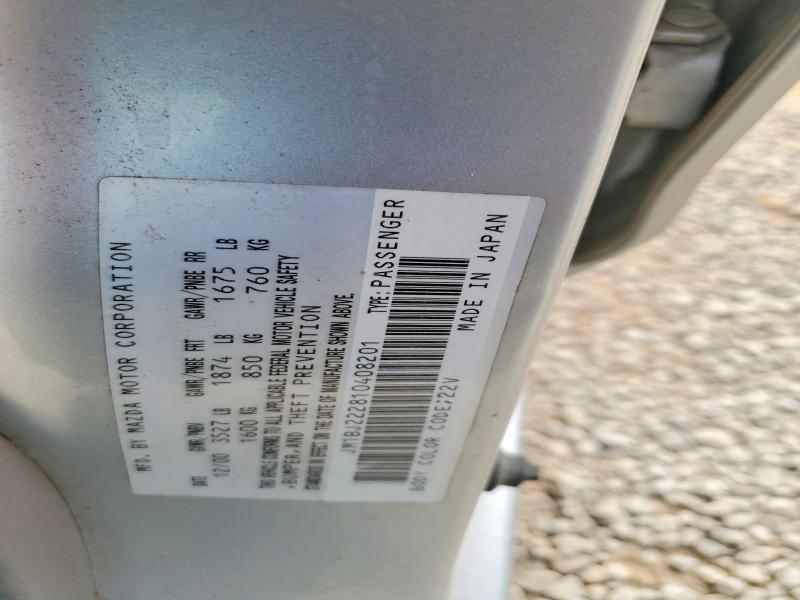 Aukcja sprzedaży 2001 Mazda Protege, vin: JM1BJ222810408201, numer aukcji: 76423925