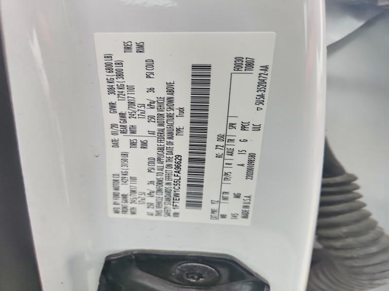 Aukcja sprzedaży 2020 Ford F150, vin: 1FTEW1C55LFA96629, numer aukcji: 77567345