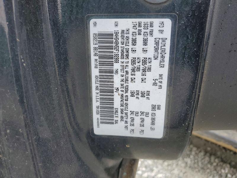 Продажа на аукционе авто 2002 Dodge Durango, vin: 1B4HS48N52F192968, номер лота: 78506205