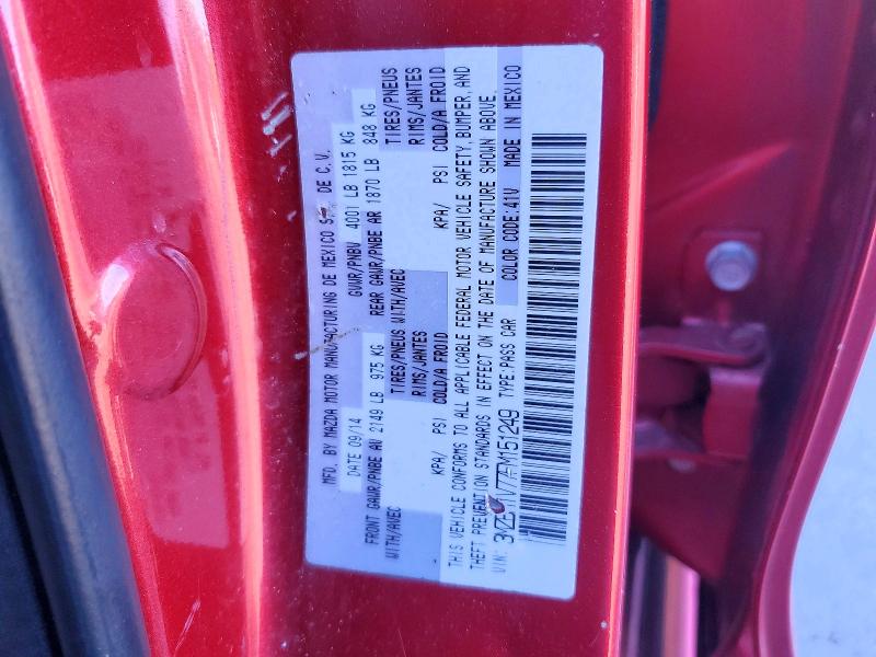 77546665 :رقم المزاد ، 3MZBM1V77FM151249 vin ، 2015 Mazda 3 مزاد بيع