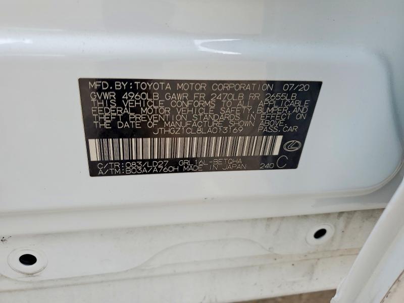 Продажа на аукционе авто 2020 Lexus Gs, vin: JTHGZ1CL8LA013169, номер лота: 78411605