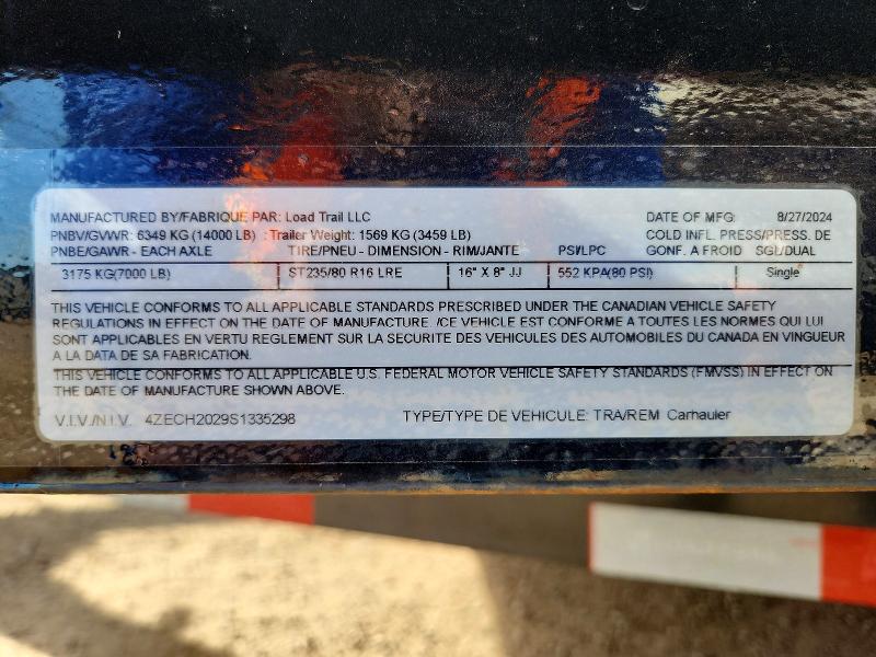 Продажа на аукционе авто 2025 Ldtl Trailer, vin: 4ZECH2029S1335298, номер лота: 75840665