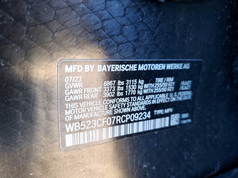 Продаж на аукціоні авто 2024 Bmw Ix, vin: WB523CF07RCP09234, номер лоту: 75538455