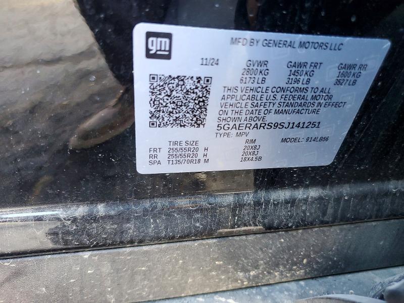 Продаж на аукціоні авто 2025 Buick Enclave, vin: 5GAERARS9SJ141251, номер лоту: 75910005